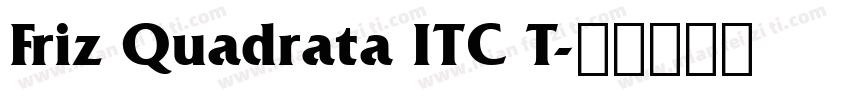 Friz Quadrata ITC T字体转换